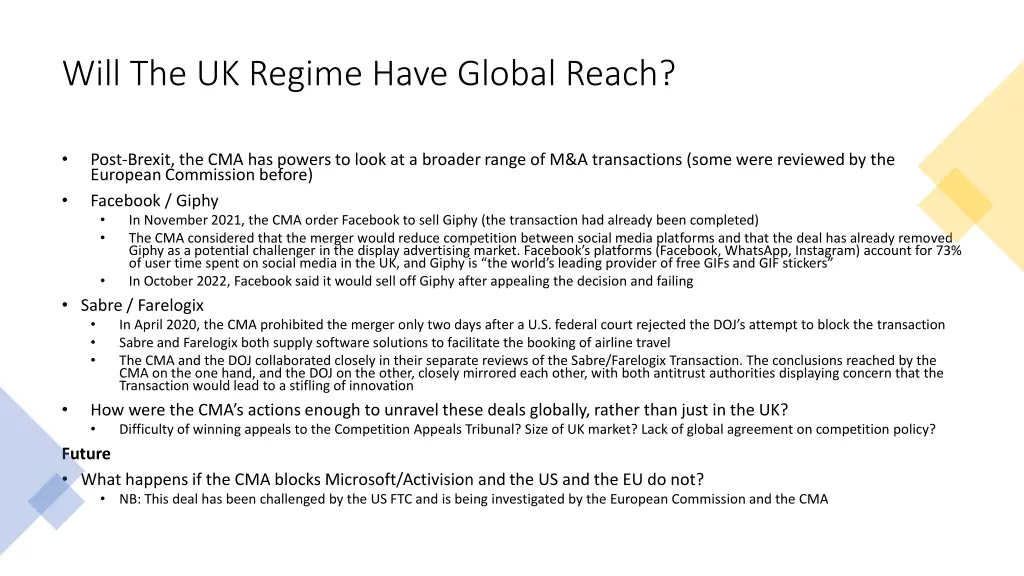will the uk regime have global reach
