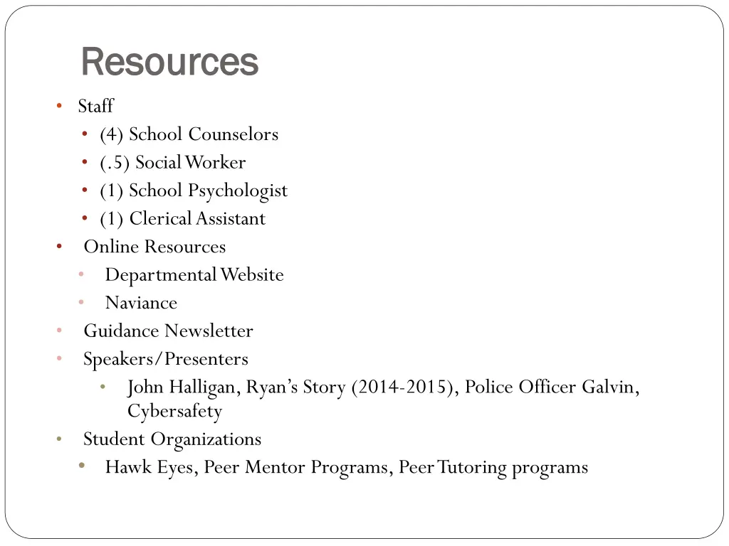 resources resources