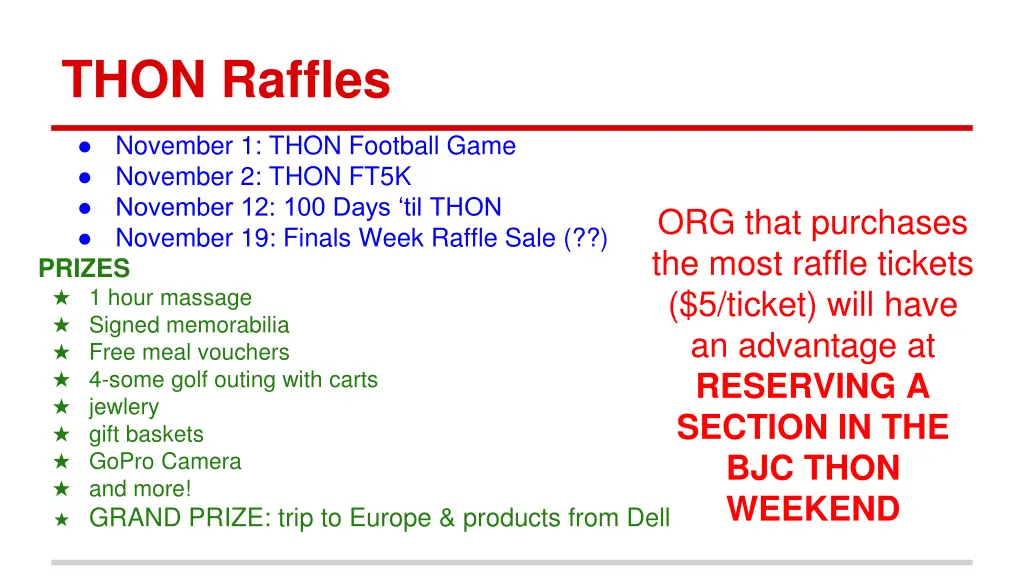 thon raffles