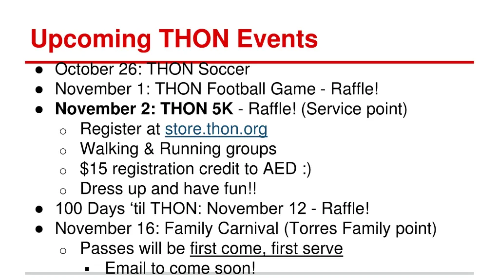 upcoming thon events october 26 thon soccer