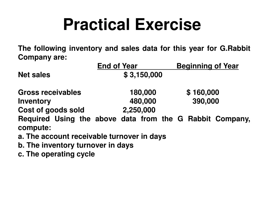 practical exercise 2