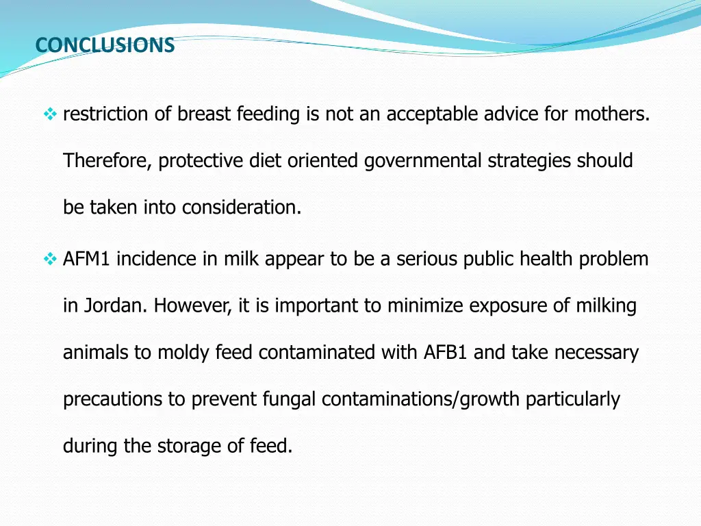 conclusions