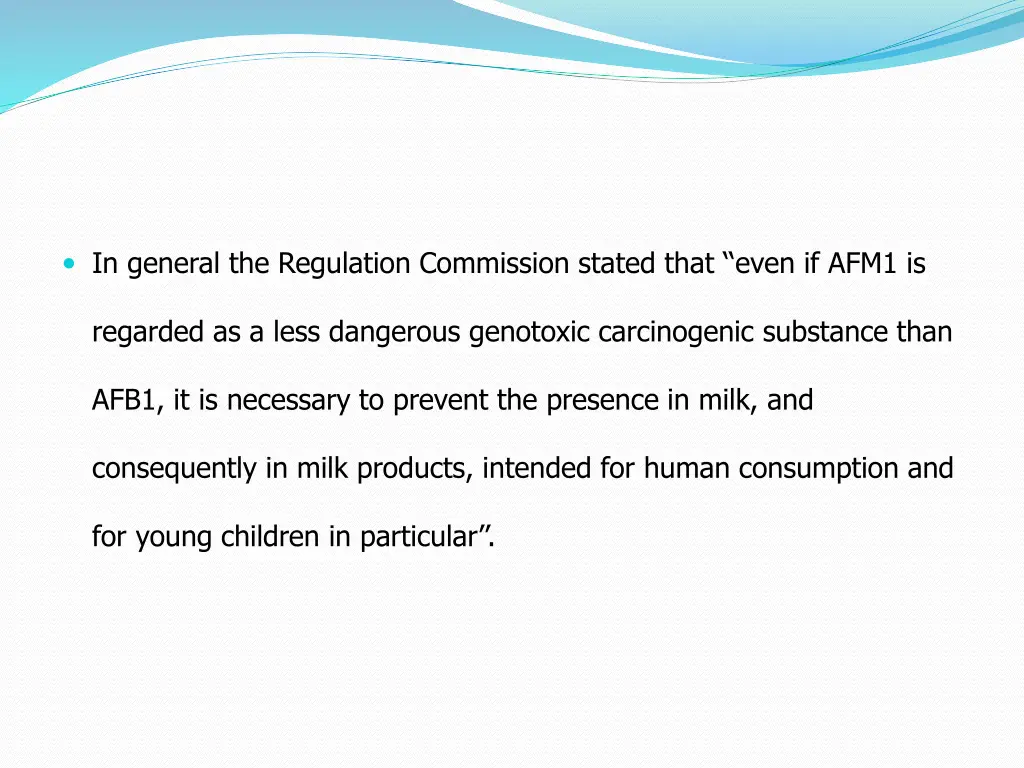 in general the regulation commission stated that