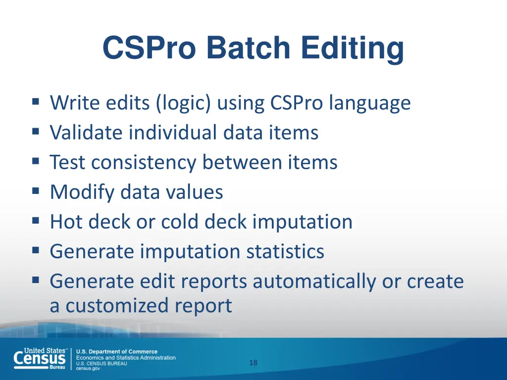 cspro batch editing