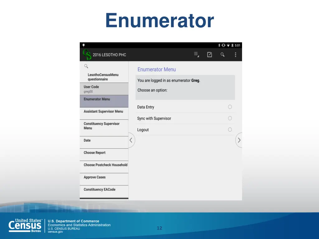 enumerator