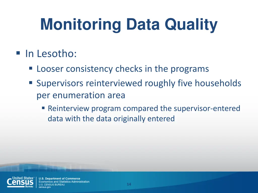monitoring data quality