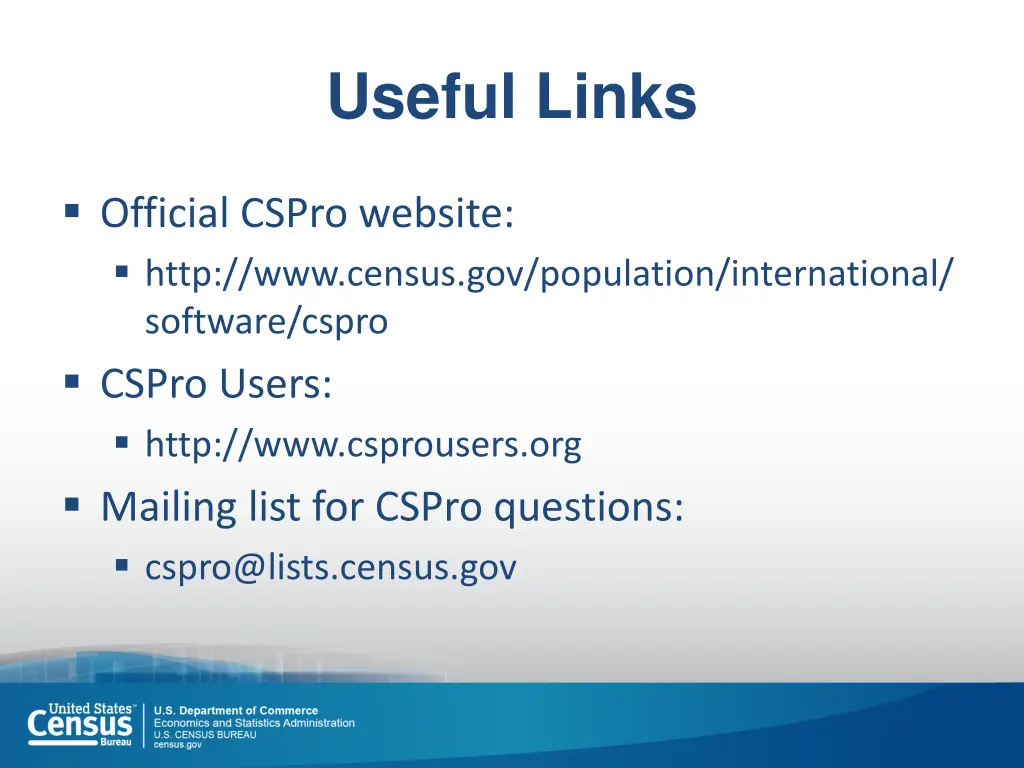 useful links