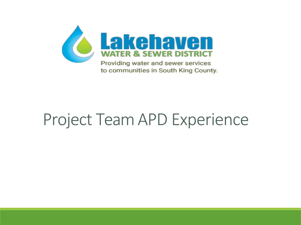 project team apd experience