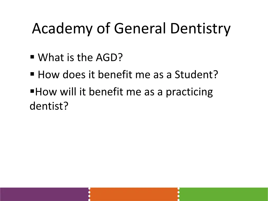 academy of general dentistry