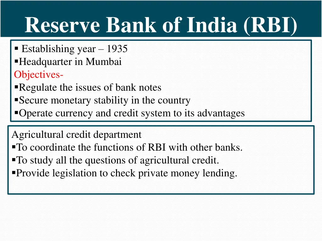 reserve bank of india rbi establishing year 1935