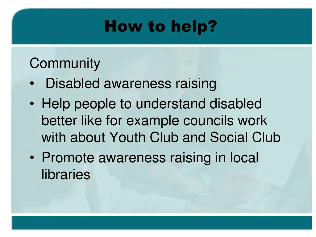 how to help