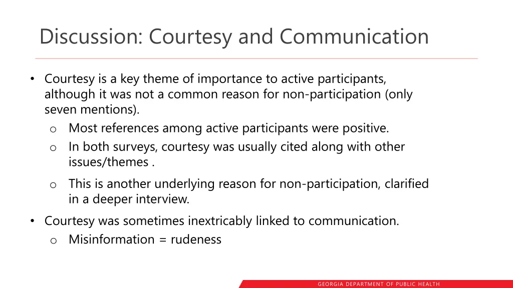 discussion courtesy and communication