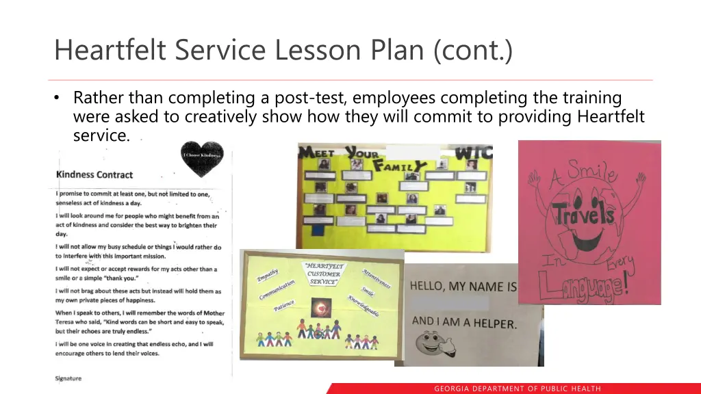 heartfelt service lesson plan cont