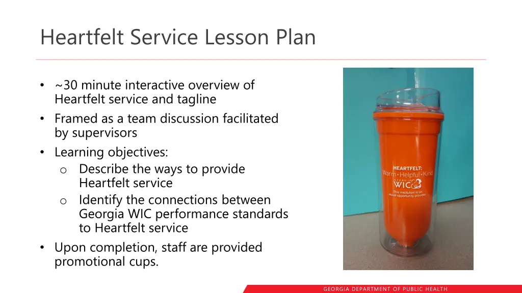 heartfelt service lesson plan
