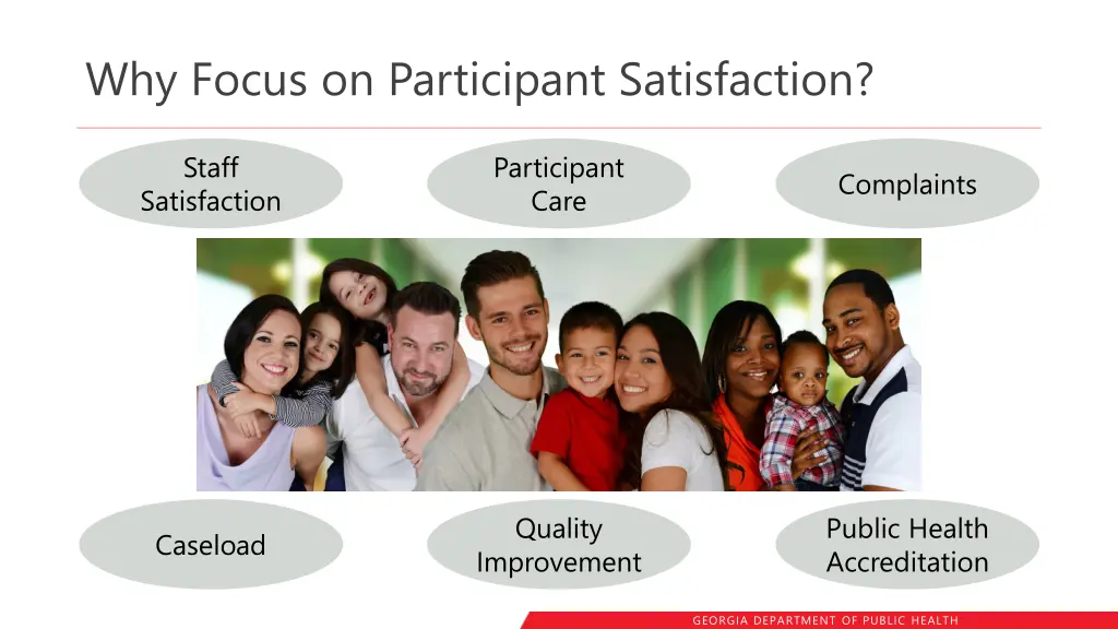 why focus on participant satisfaction