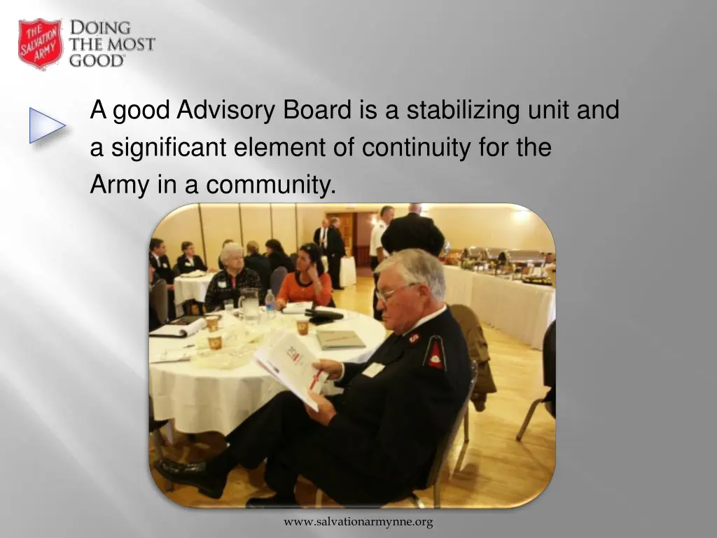 a good advisory board is a stabilizing unit