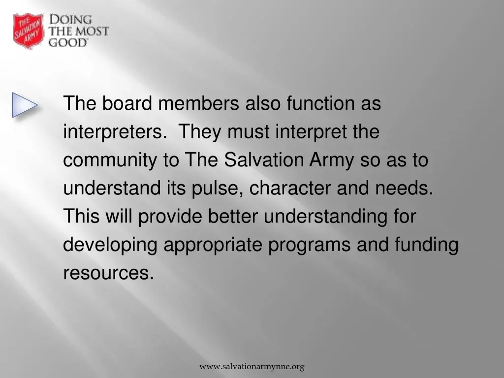 the board members also function as interpreters