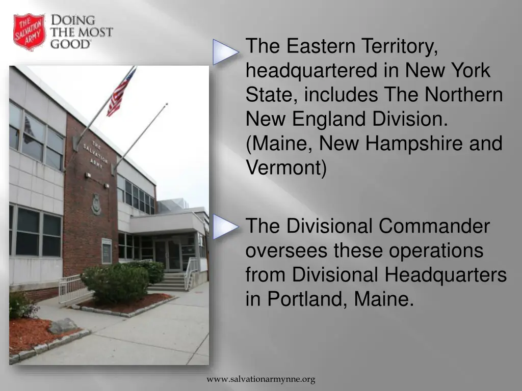 the eastern territory headquartered in new york