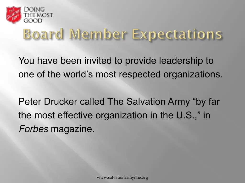 you have been invited to provide leadership