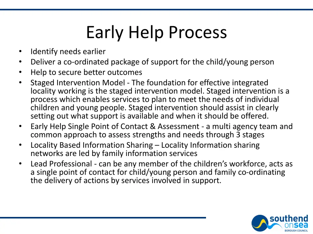 early help process