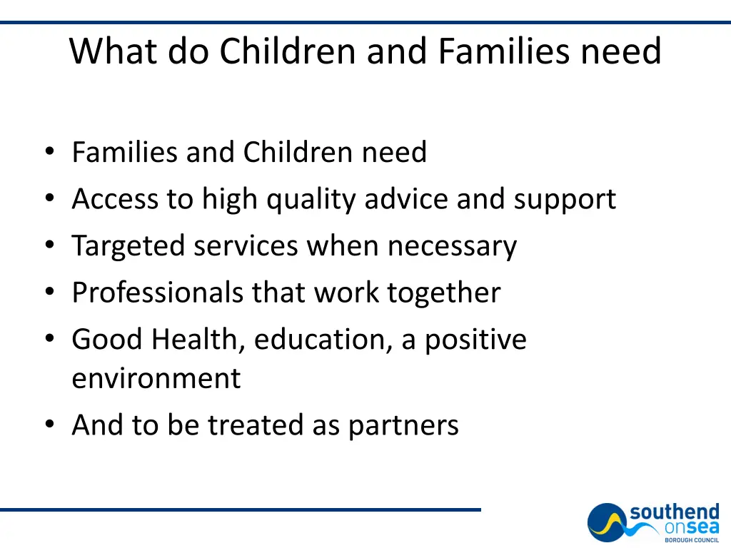 what do children and families need