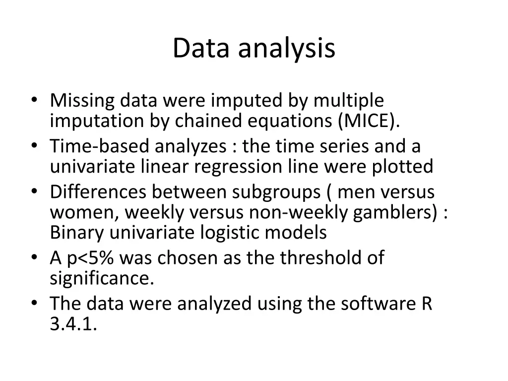 data analysis