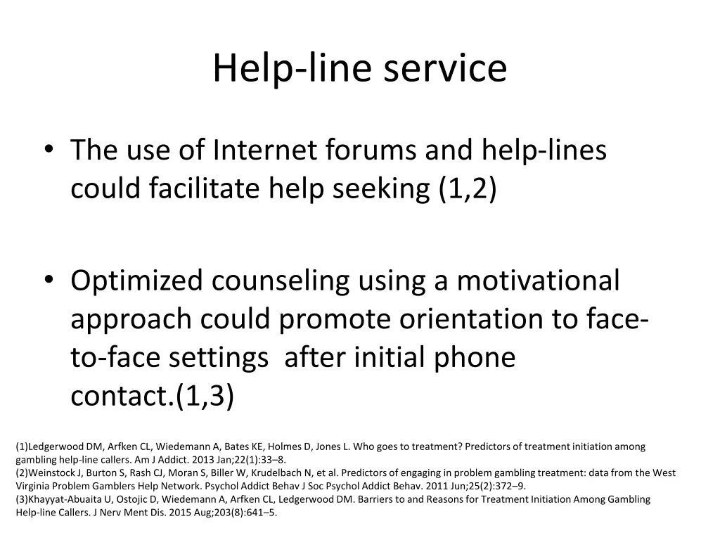 help line service
