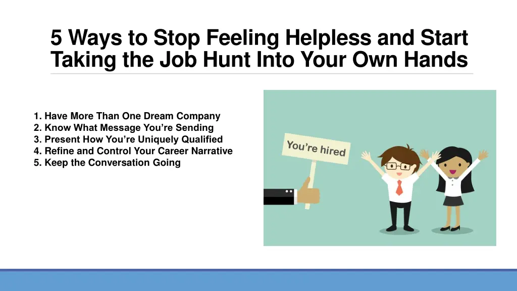 5 ways to stop feeling helpless and start taking