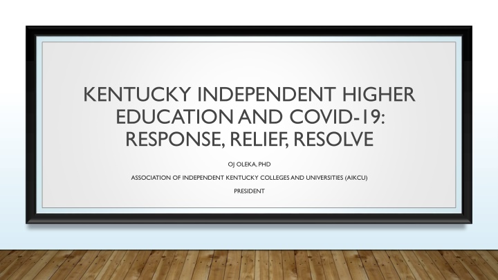 kentucky independent higher education and covid