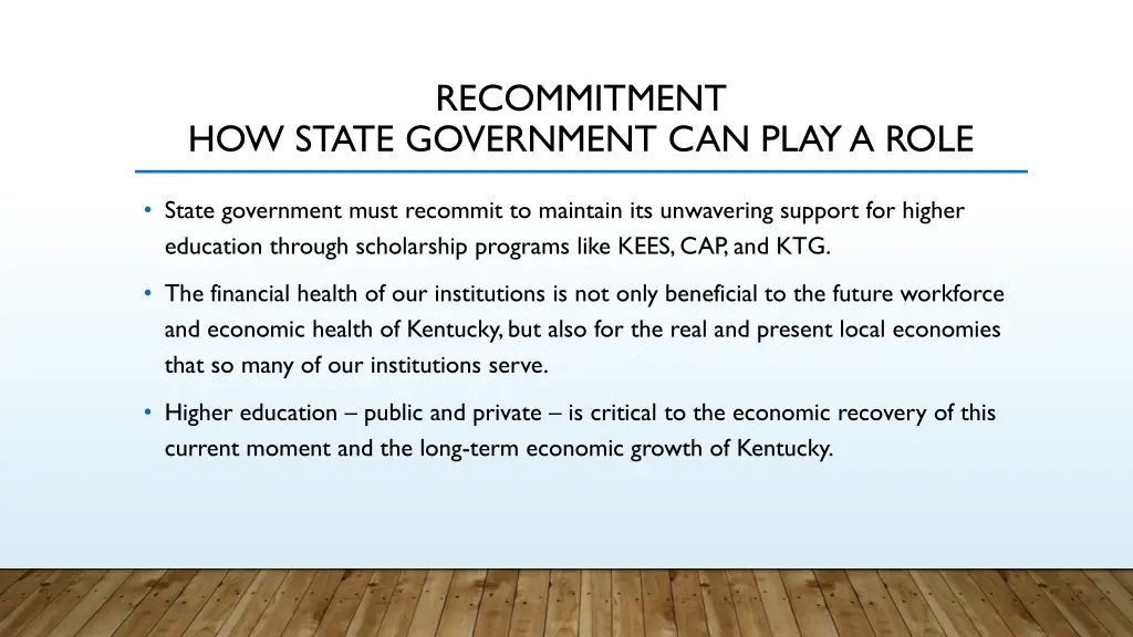 recommitment
