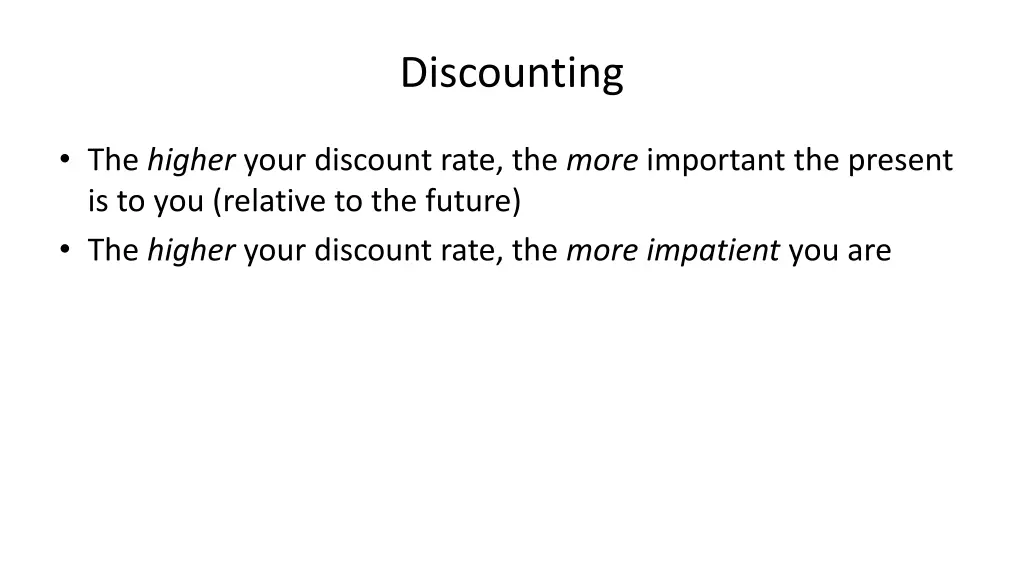 discounting 3