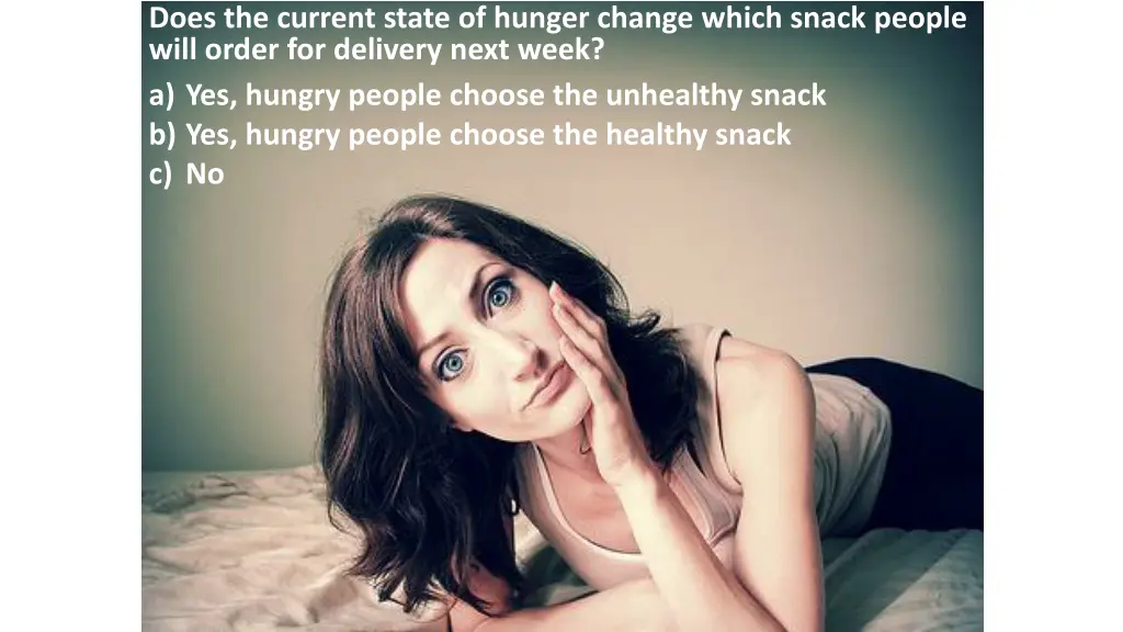 does the current state of hunger change which