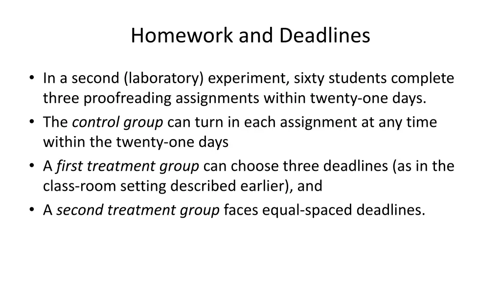 homework and deadlines 5