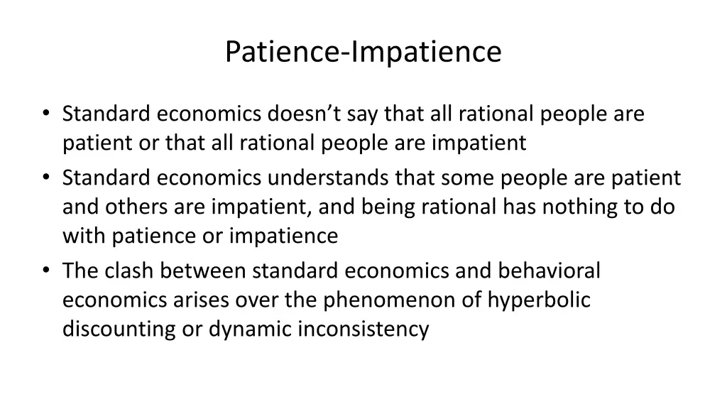 patience impatience 1