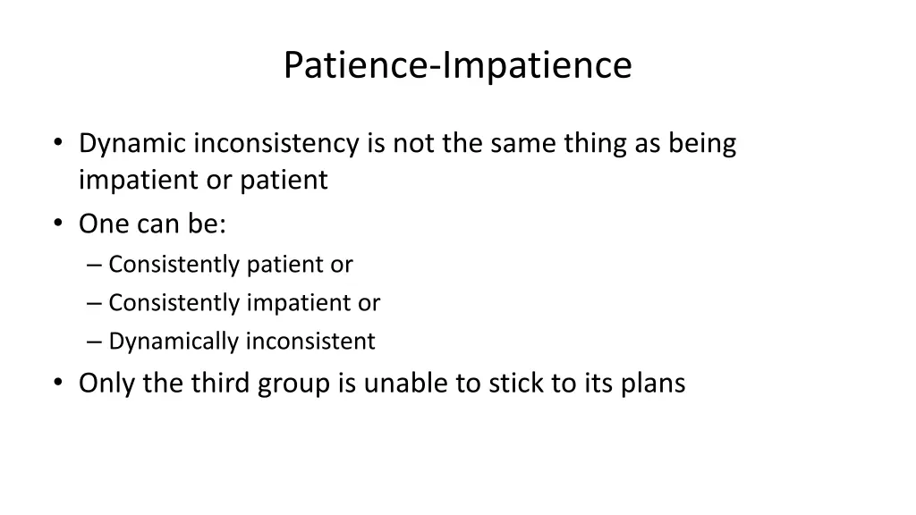 patience impatience 2