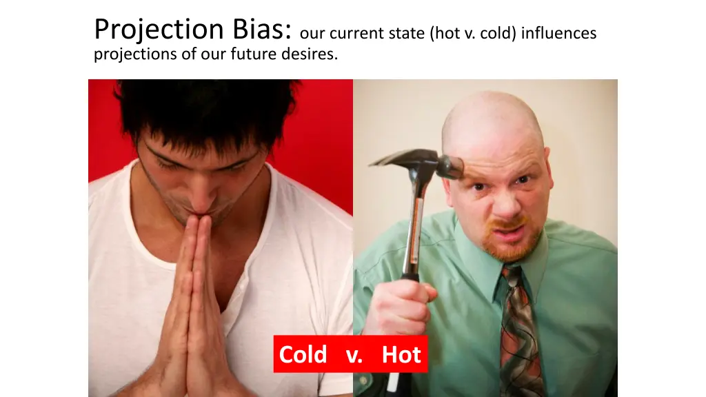 projection bias our current state hot v cold
