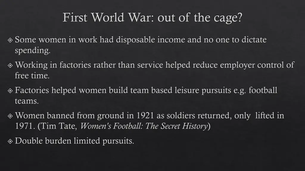 first world war out of the cage