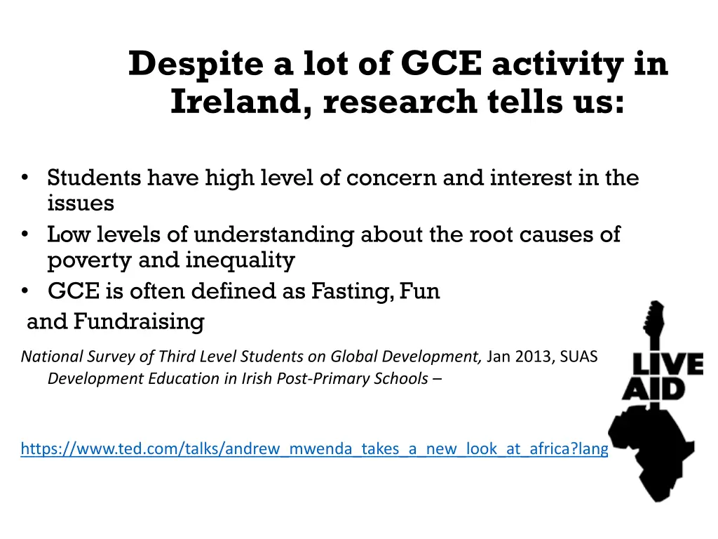 despite a lot of gce activity in ireland research