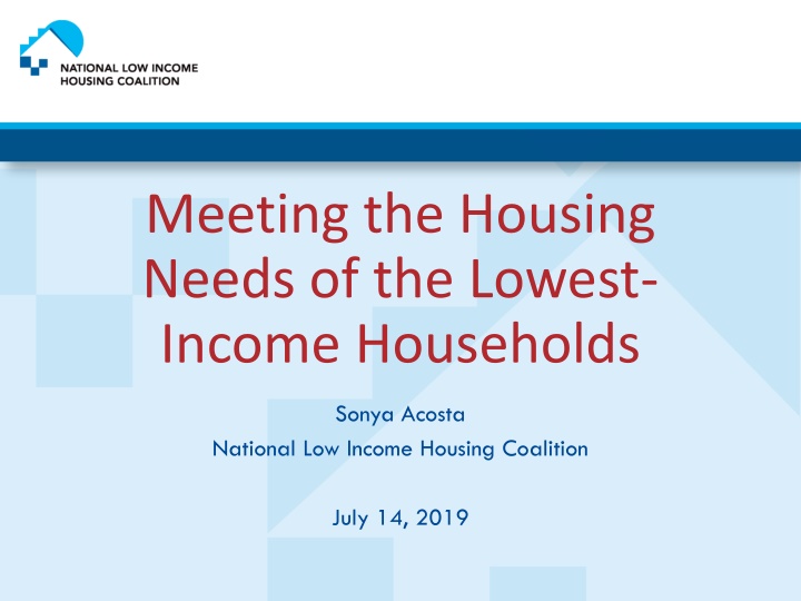 meeting the housing needs of the lowest income