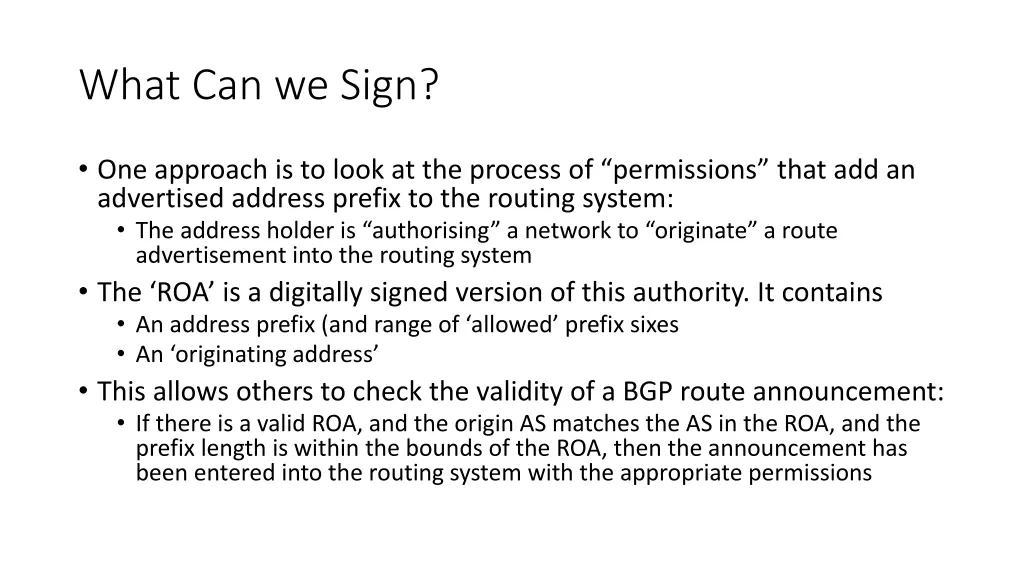what can we sign