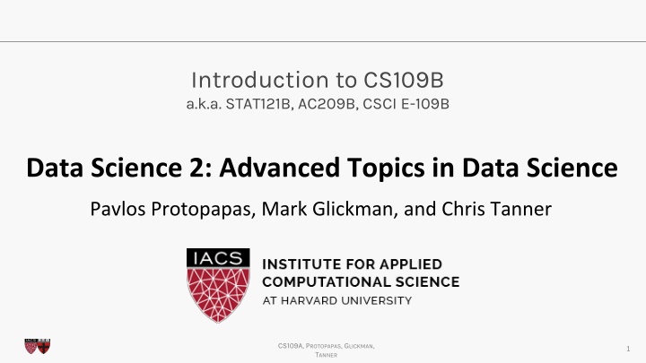 introduction to cs109b a k a stat121b ac209b csci
