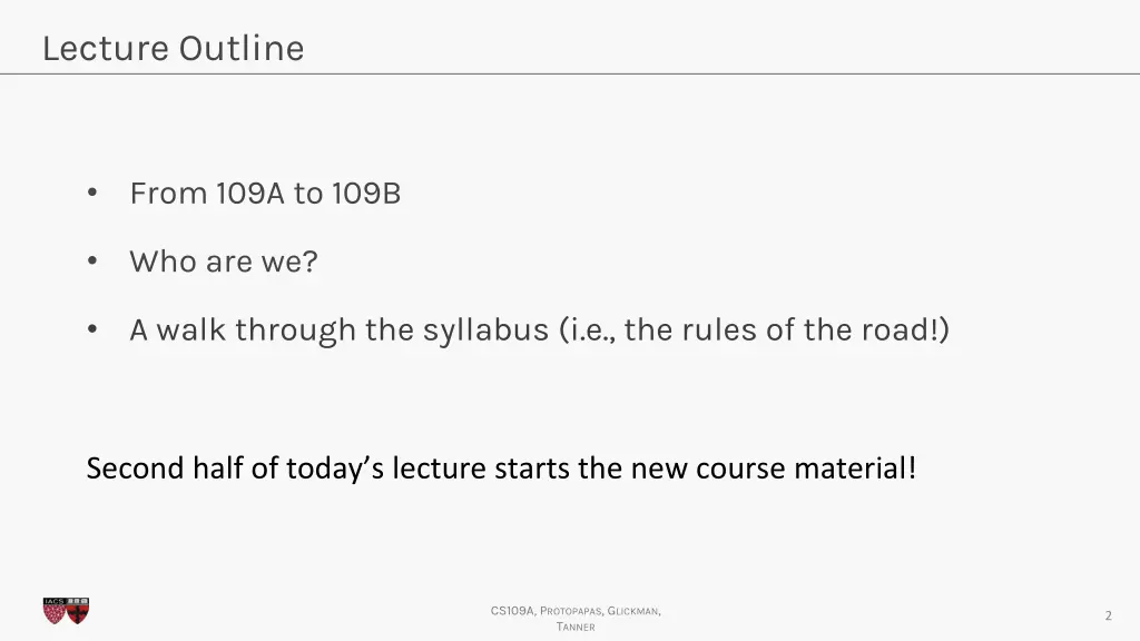 lecture outline