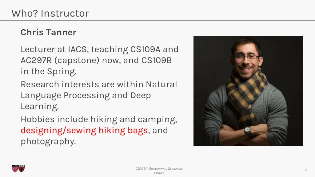 who instructor