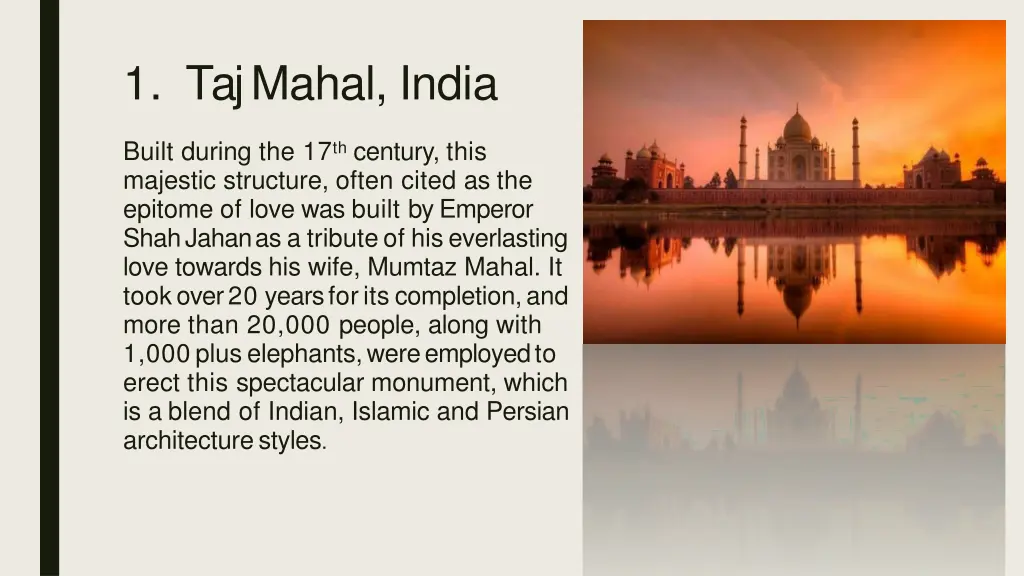1 taj mahal india