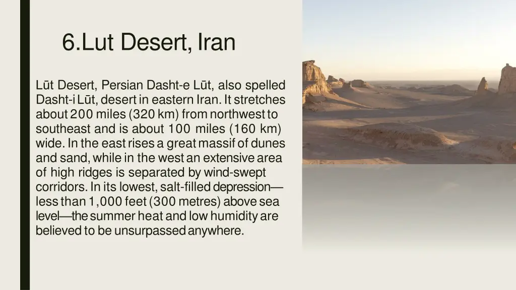 6 lut desert iran