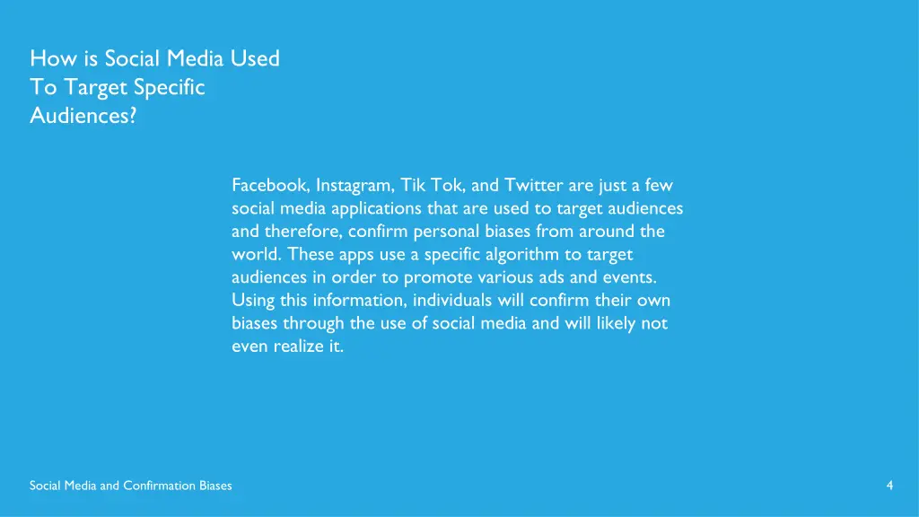 how is social media used to target specific