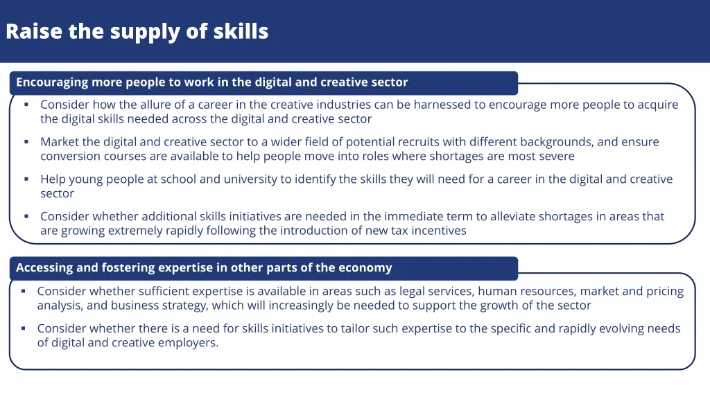 raise the supply of skills