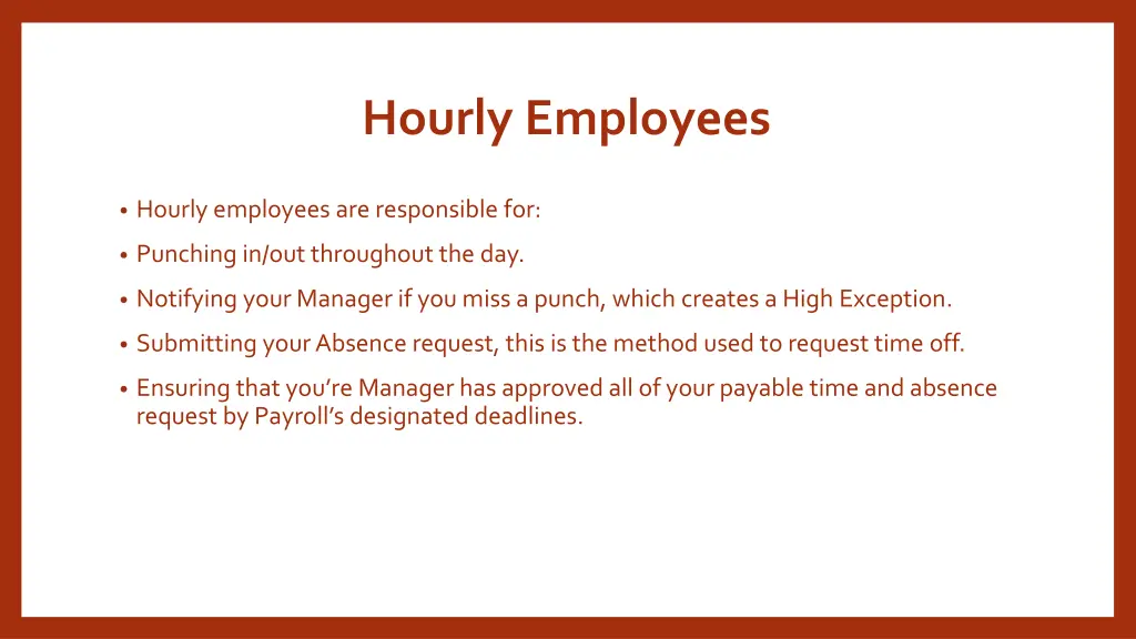 hourly employees