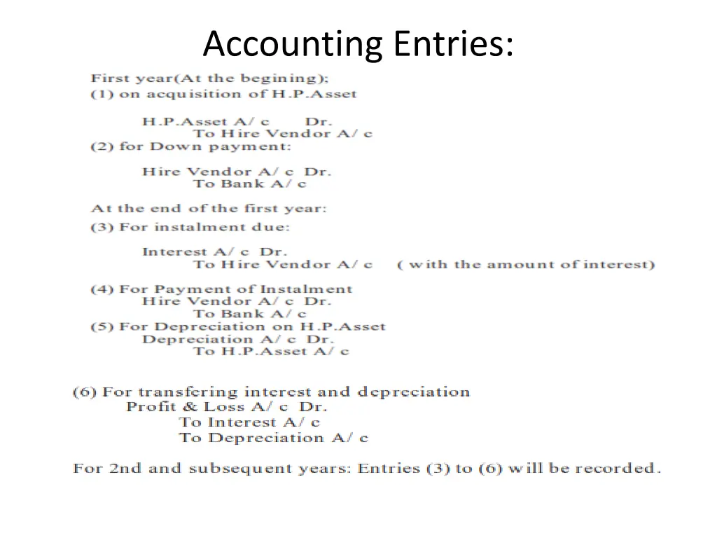 accounting entries