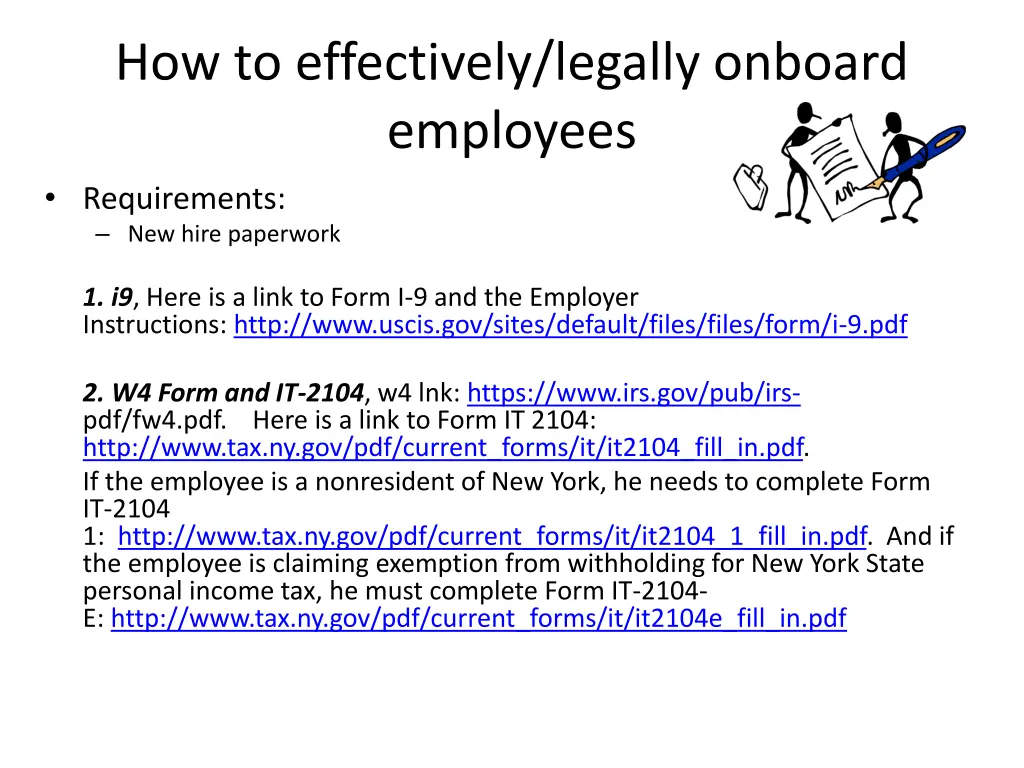 how to effectively legally onboard employees
